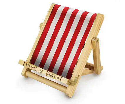 Deckchair Bookchair Stripy Red