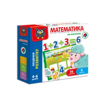 Гра настільна "Математика на магнітах" VT5411-04 (укр.)