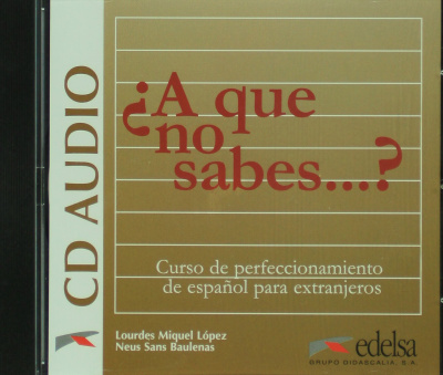 Фото - A que no sabes...? CD audio Curso de perfeccionamiento de espanol para extranjeros