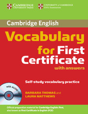 Фото - Cambridge Vocabulary for First Certificate with Audio CD