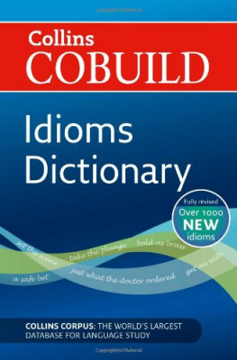 Фото - Collins Cobuild Idioms Dictionary 3ed