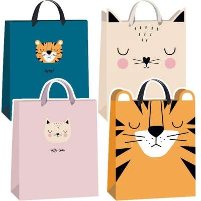 Фото - Пакет паперовий великий 45x33x17 BB FR асорті 190g