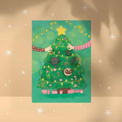 Фото - Листівка «Новорічна ялинка», А6