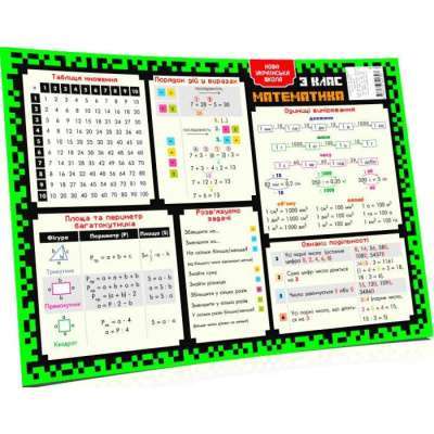 Фото - Килимок підказка навчальний А3 3 клас