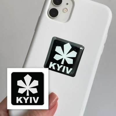 Фото - 3D стікер KYIV black