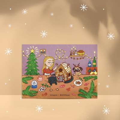 Фото - Листівка «Пряниковий дім», А6