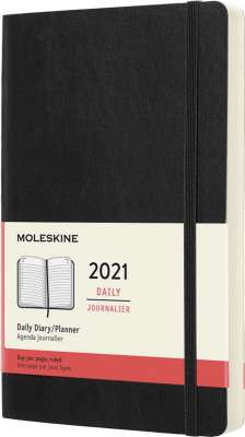 Фото - Щоденник Moleskine 2021 середній / Чорний М’який