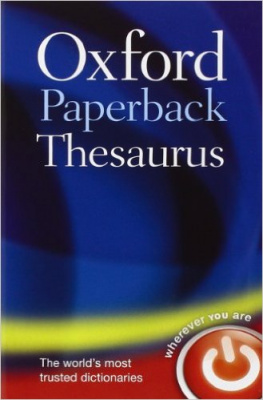 Фото - Oxford Paperback Thesaurus