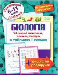 Фото - Біологія в таблицях і схемах. 6-11 класи