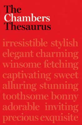 Фото - Chambers Thesaurus