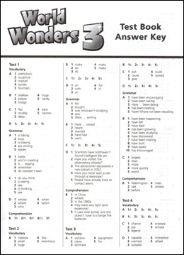 Фото - World Wonders 3 Test Book Answer Key