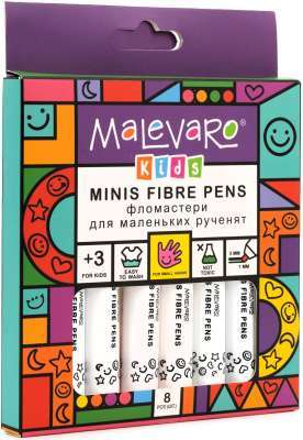 Фото - Фломастери MINI 8 кольорів, MALEVARO