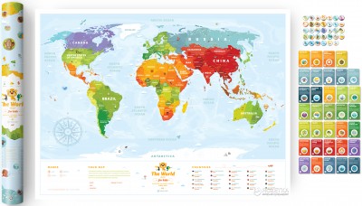 Фото - Скретч мапа світу 