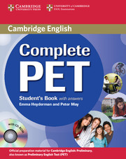 Фото - Complete PET Student's Book with answers with CD-ROM