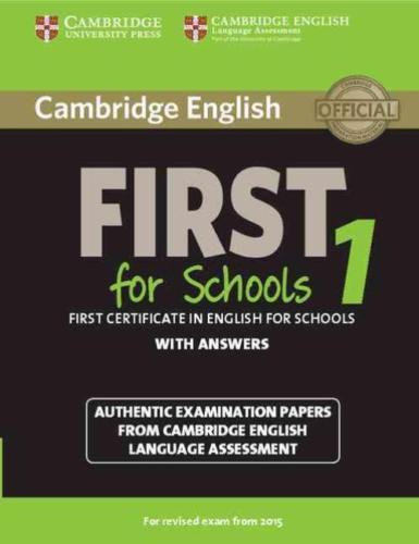 Фото - Cambridge English First for Schools 1 SB with answers