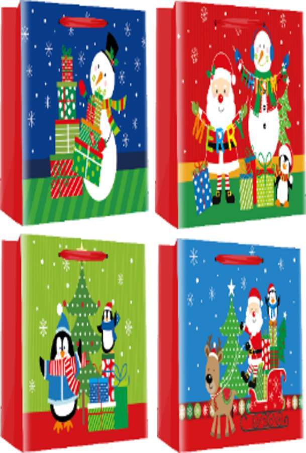 Фото - Пакет паперовий JUMBO New year 33x12,7x47,7, 210gsm , асорті