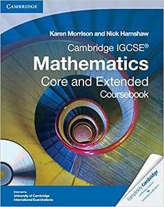 Cambridge IGCSE Mathematics Core and Extended Coursebook...