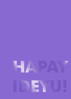 Фото - Блокнот (110×154) Фіолетовий HAPAY IDEYU!