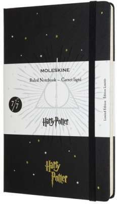 Фото - Записник Moleskine Harry Potter середній 7/7 Лінійка Чорний