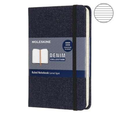 Фото - Записник Moleskine Denim кишеньковий / Лінійка Берлінська Лазур