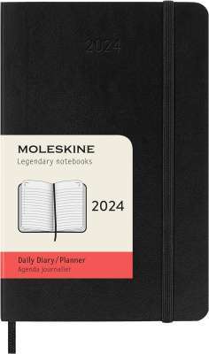 Фото - Щоденник Moleskine 2024 кишеньковий / Чорний М’який