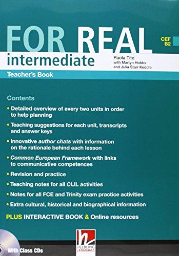 Фото - For Real Intermediate Teacher's Book with Class Audio CDs