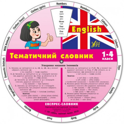 Фото - Експрес-словник.English. Тематичний словник. 1-4 клас