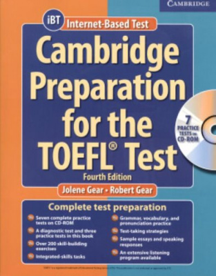 Фото - Cambridge Preparation TOEFL Test 4th Ed with CD-ROM and Audio CDs (8) Pack