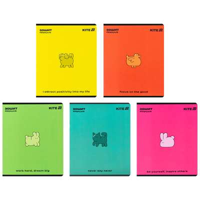 Фото - Зошит 48 арк., кл., УФ лак об'ємний + софт тач, One color