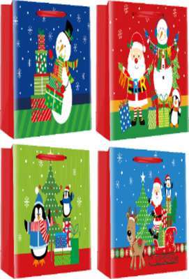 Фото - Пакет паперовий JUMBO New year 33x12,7x47,7, 210gsm , асорті