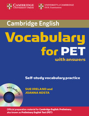 Фото - Cambridge Vocabulary for PET with Audio CD