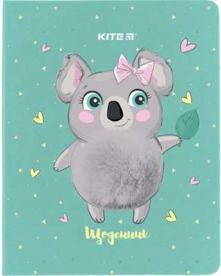 Фото - Щоденник шкільний, тверда обкл. PU, Pretty koala