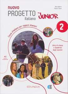 Фото - Progetto Italiano Junior Nuovo 2 Libro & Quaderno + audio + video (QR code)