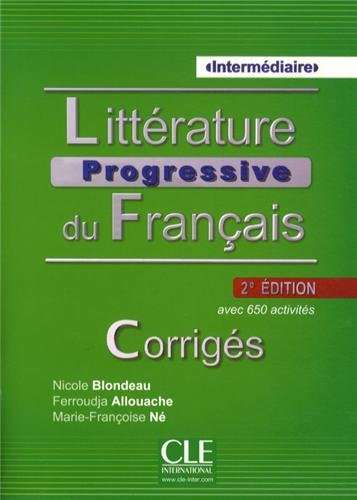 Litterature Progr du Franc 2e Edition Interm Corrigés