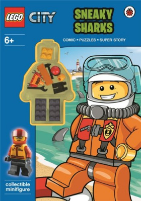Фото - Lego City: Sneaky Sharks Activity Book with Minifigure