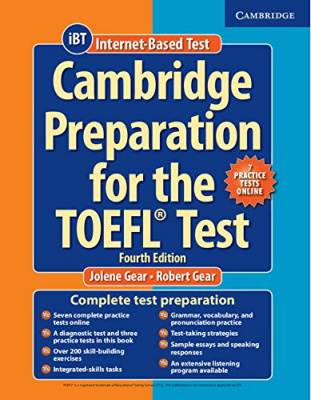 Фото - Cambridge Preparation TOEFL Test 4th Ed with Online Practice Tests and Audio CDs (8) Pack