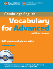 Фото - Cambridge Vocabulary for Advanced with answers and Audio CD