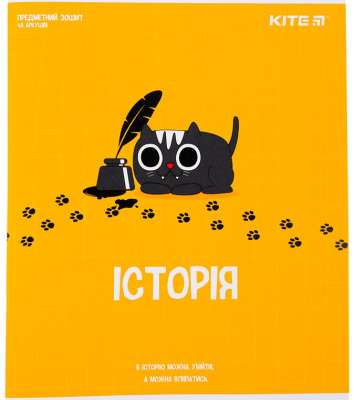 Фото - Зошит предметн. 48 арк., кл., софт т.гібр.л, Cat, історія
