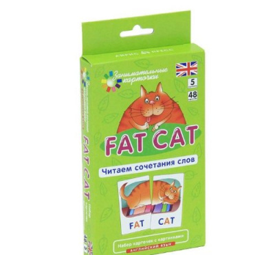 Фото - ЗанКарт. Толстый кот (Fat Cat). Читаем сочетания слов. Level 5. Набор карточек