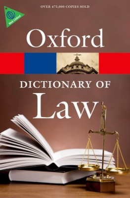 Фото - Oxford Dictionary of Law