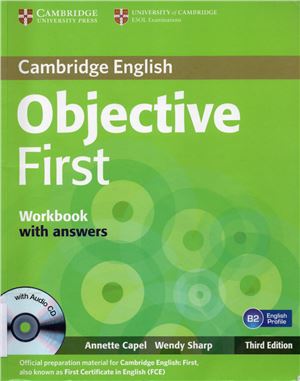 Фото - Objective First Fourth edition WB with answers with Audio CD